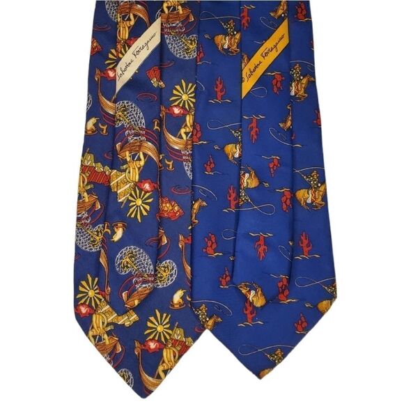 Salvatore Ferragamo Other - 2 Salvatore Ferragamo ties made in Italy 100%silk